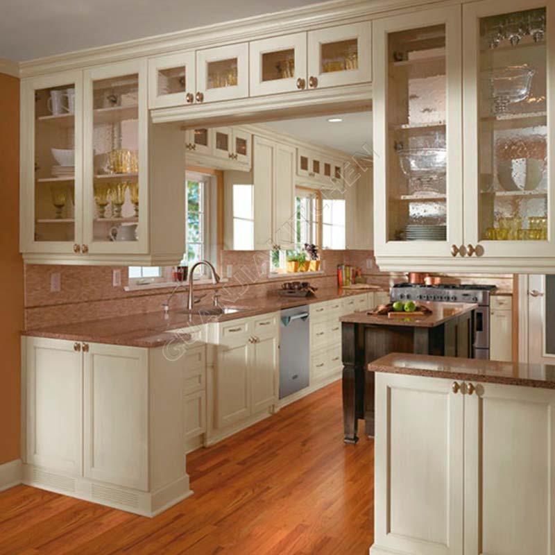 Solid Wood Kitchen Cabinets KC006