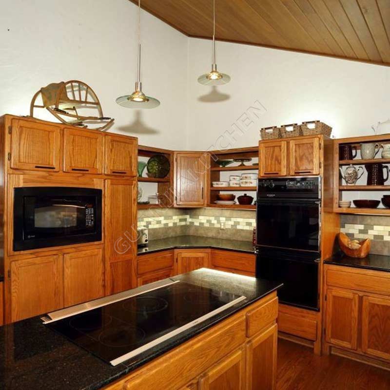 Solid Wood Kitchen Cabinets KC007