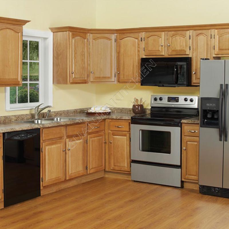 Solid Wood Kitchen Cabinets KC010