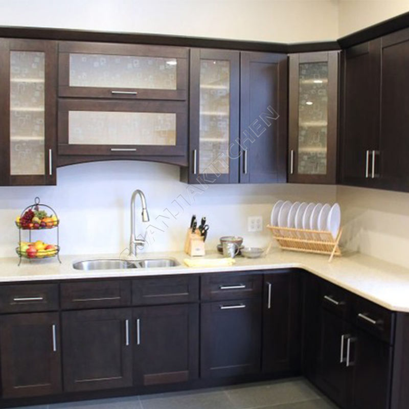 Solid Wood Kitchen Cabinets KC025