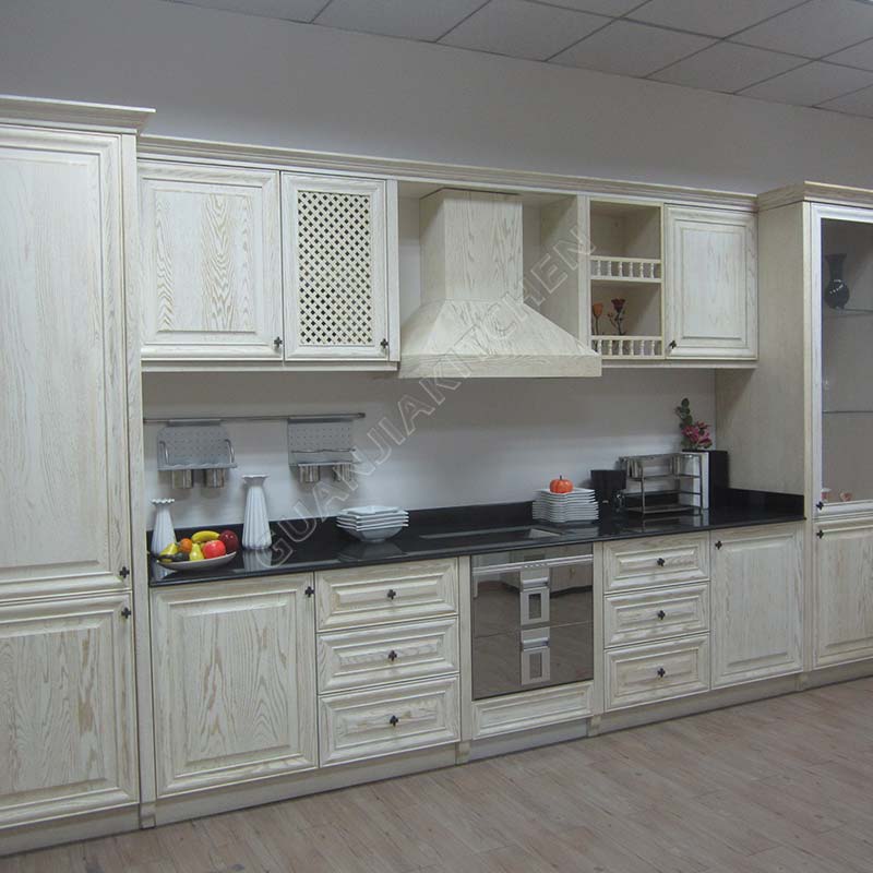 Red Oak Solid Wood Kitchen Cabinets KC026