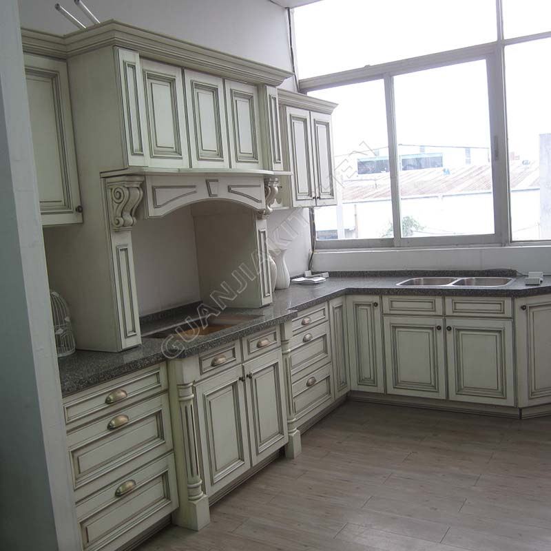 Solid Wood Kitchen Cabinets KC027