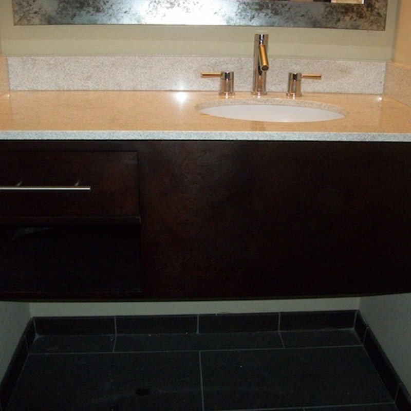 Hanging solid wood bahroom cabinet 